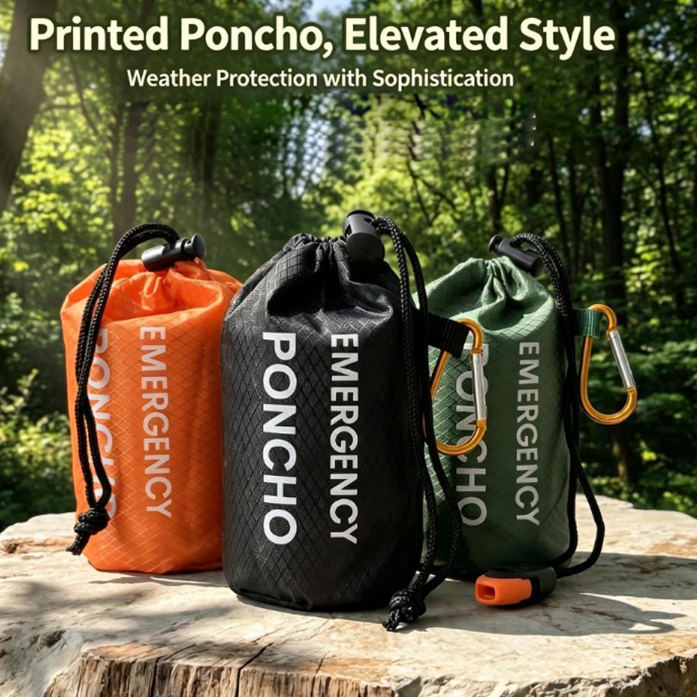 Kit de capa de chuva portátil  - Camping Rain Poncho avaliação e preço
