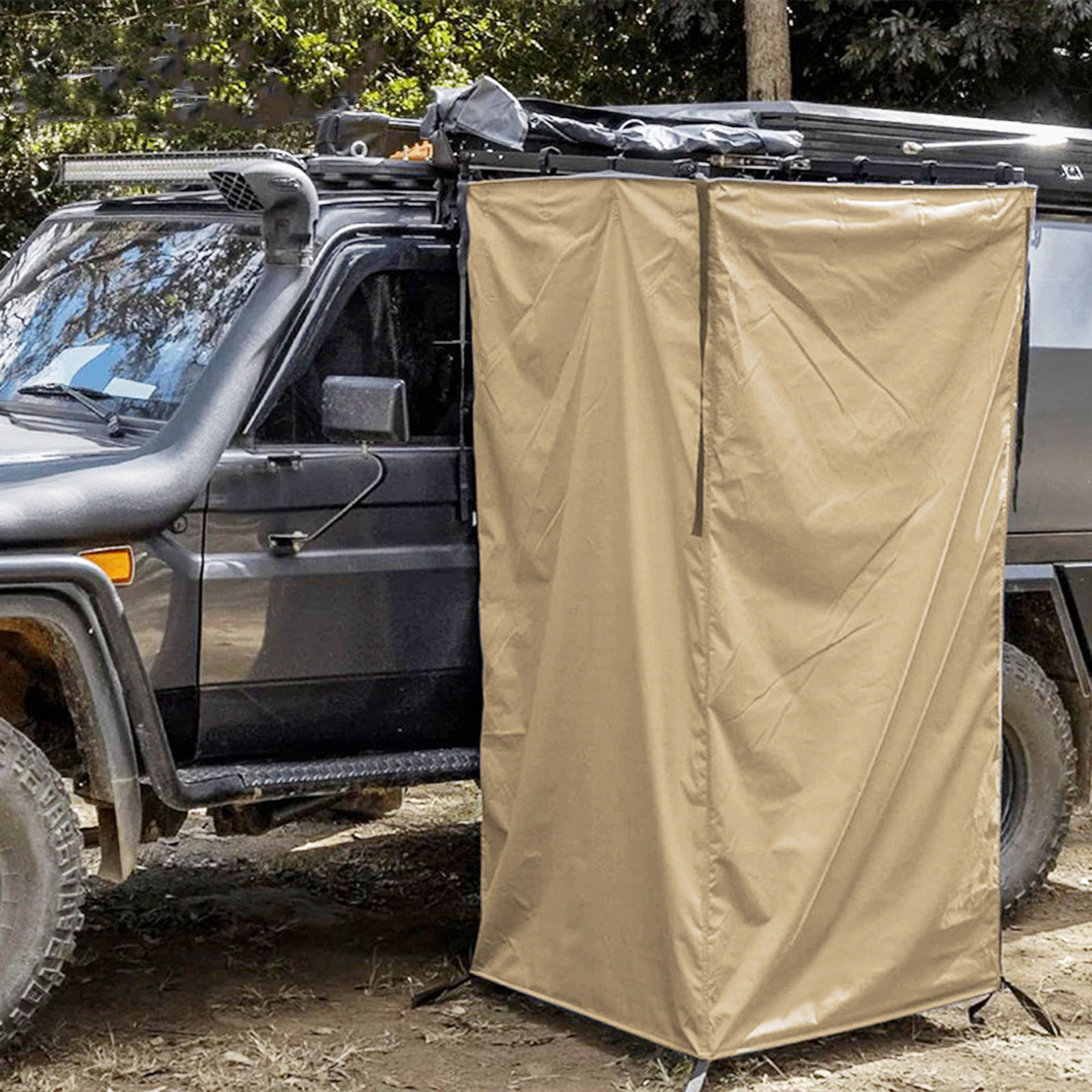 Barraca de chuveiro lateral pa - Outdoor Camping Van Tent avaliação e preço