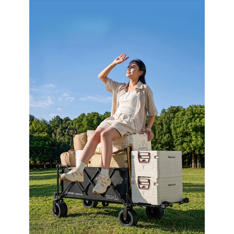 Carrinho de Camping Dobrável p - Outdoor Camping Trolley avaliação e preço